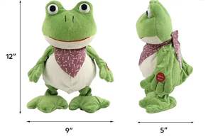 Giocattolo Interattivo Elettronico a Forma di Rana Parlante 2023, Peluche Musicale con Funzione di Conversazione, Imbottitura in Cotone PP - Product Image 3