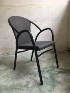 Moderno diseño de la venta caliente de bambú de Metal de hierro de jardín al aire libre uso sillones café Silla de comedor - Product Image 6
