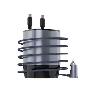 Adaptateur de <span class=keywords><strong>voiture</strong></span> rétractable rapide 120W <span class=keywords><strong>4</strong></span> en 1 tasse <span class=keywords><strong>chargeur</strong></span> de diffuseur d'aromathérapie pour téléphone portable - Product Image 5