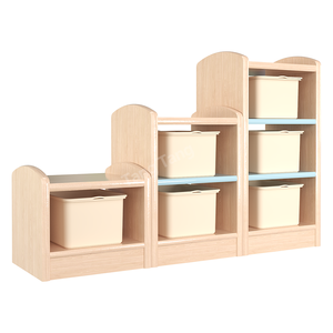 Ensemble de meubles de jeu en bois moderne de haute qualité, sécurisé pour les enfants d'âge préscolaire, garderies, salles de classe, zones de jeu de rôle, Montessori - Product Image 3