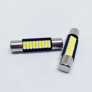 Luz de lectura LED para coche B6 29mm 4014 9Smd cabeza plana doble cabeza 31mm luz de techo de coche Luz de flores espacio de estacionamiento delantero de coche - Product Image 5