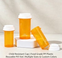 Flacons de médicaments pour soins de santé 6dr 8dr 10dr 13dr 16dr 20dr avec bouchon à ouverture par pression et rotation, résistant aux enfants, modèle sérigraphié