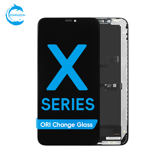STAROZON Scratch Free New Glass OLED Screen for iPhone X XR XS Max ORI Change Glass Phone Display Assembly