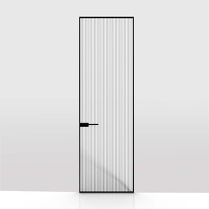 <span class=keywords><strong>ประตู</strong></span>ห้องน้ำที่สวยงามของ Song Dynasty กรอบสีดำบางพิเศษพร้อมอลูมิเนียมอัลลอยด์แบบเปิดธรรมดา - Product Image 1