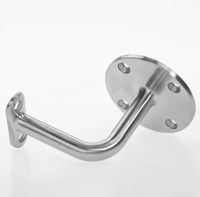 Support mural pour main courante, en acier inoxydable massif, pour accessoires de rampe d'escalier