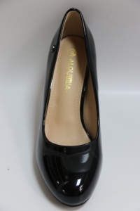 Zapatos <span class=keywords><strong>de</strong></span> Trabajo Profesionales para Mujer, Negros, Punta Redonda, Tacones Altos, Etiqueta <span class=keywords><strong>de</strong></span> <span class=keywords><strong>Azafata</strong></span>, Zapatos <span class=keywords><strong>de</strong></span> Cuero Formales para Viajar - Product Image 4