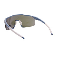 Lunettes de soleil de sport polarisées surdimensionnées personnalisées avec logo, monture Tr90, lentilles interchangeables, pour le cricket, le vélo, la conduite, la pêche