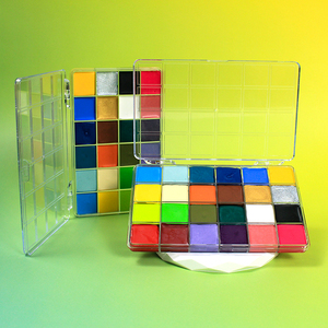 Petites commandes acceptées – <span class=keywords><strong>Peinture</strong></span> corporelle à base d'huile 24 couleurs – Pigment pour le <span class=keywords><strong>visage</strong></span> et le corps – Fournitures de <span class=keywords><strong>maquillage</strong></span> corporel temporaire pour enfants - Product Image 1