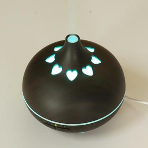 Humidificador de aire ajustable con ajuste de tiempo y cambio de luz de Color, difusor de aceite esencial de aromaterapia de grano de madera, 150ml - Product Image 2