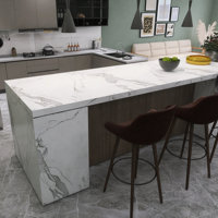 Wiselink Comptoir à surface solide personnalisé Dalle acrylique composite du fabricant Pierre artificielle coupée à la taille voulue