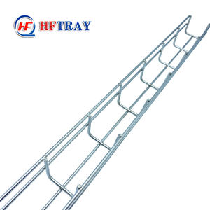 Outdoor Industrial 400x200mm Large-Span <b>Aluminium</b> Wire <b>Mesh</b> Corrosion Resistant Fireproof Powder Coated Construction Cable Tray - Product Image 3