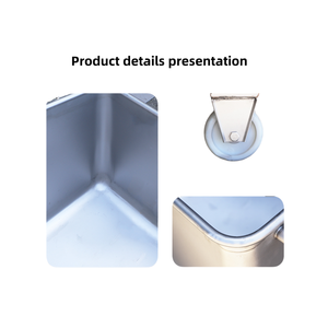 304 Roestvrijstalen <span class=keywords><strong>Hopper</strong></span> Kar, Materiaal Omzet Kar, Voedsel Fabriek Speciale <span class=keywords><strong>Trolley</strong></span> - Product Image 4