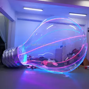 Lighting Giant Inflatable Transparent Bulb Balloon for Decoration