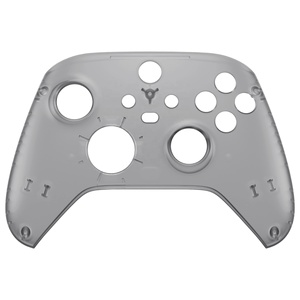 Coque de remplacement personnalisée transparente noire EXtremeRate pour la face avant des manettes Xbox Series X & S - Product Image 1