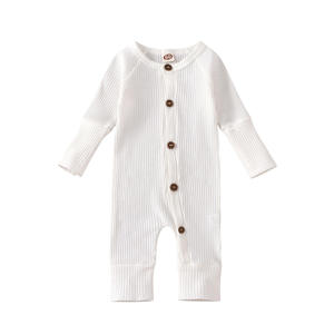 Combinaison d'hiver pour bébé de haute qualité, couleur unie, manches longues, pyjama pour bébé, vêtements pour bébé 100% coton, barboteuses - Product Image 5