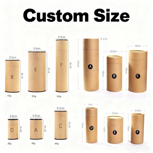 Tube en papier cylindrique biodégradable de qualité supérieure, emballage écologique pour poudre de protéines - Product Image 2