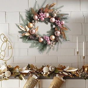 2025 guirlandes de noël guirlande ornement artificiel rotin arbre <span class=keywords><strong>porte</strong></span> suspendus fleurs plantes décorations de noël - Product Image 1