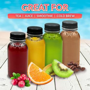 Venta de Fábrica: Botellas de Plástico PET Desechables de 250 ml para Jugo, Té y Refrescos, Impresas con Serigrafía, con Tapa de Rosca - Product Image 2