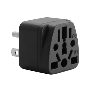 AC250V 10A EU/UK/AU/IN/CN/JP/Asia/Italy To USA/Canada Travel Power Plug Adapter