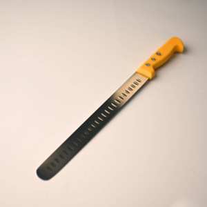 <span class=keywords><strong>Cuchillo</strong></span> para rebanar pasteles con borde Granton de 11 pulgadas, rebanador de queso, <span class=keywords><strong>cuchillo</strong></span> de cocina <span class=keywords><strong>profesional</strong></span>, <span class=keywords><strong>cuchillo</strong></span> para jamón y barbacoa con mango de PP - Product Image 5