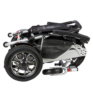 Sedia a rotelle elettrica leggera con sistema di frenatura elettromagnetica di nuovo Design facile da piegare - Product Image 5