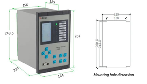Dispositif de protection micro-ordinateur série AM5 pour postes de transformation 35 kV et plus, protection et contrôle intégrés pour l'énergie - Product Image 6