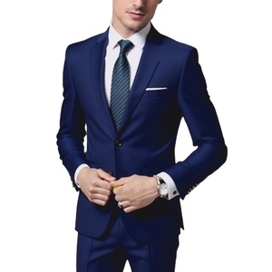 Traje <span class=keywords><strong>de</strong></span> Dos Piezas para <span class=keywords><strong>Hombre</strong></span>, Corte Entallado, Sin Plancha, Cierre <span class=keywords><strong>de</strong></span> un Solo Botón, Estilo Casual, Chaqueta <span class=keywords><strong>de</strong></span> <span class=keywords><strong>Vestir</strong></span> para Negocios - Product Image 4