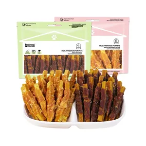 Fabrika doğrudan köpek aperatifler tavuk ördek et sarsıntılı sarılmış peynir sopa Pet gıda köpek çiğnemek küçük köpekler yüksek protein - Product Image 5