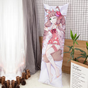 Prix d'usine abordable, sans MOQ, impression personnalisée, coussin de corps 3D Dakimakura avec personnage de dessin animé, célébrité, 100% polyester non toxique - Product Image 2