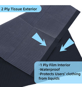 Pettorina impermeabile in Silicone monouso a 3 strati 13x18 bavaglini per unghie multiuso copritavola forniture gratuite - Product Image 3