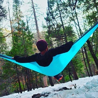 Ultra-Portabler Abnehmbarer Nylon-Camping-Hängematte, Wetterfest mit Robusten Baumgurten für den Außenbereich