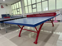 Table de tennis de table pliable professionnelle V-ping T-4008 en MDF avec filet, cadre 20x40mm, imperméable, pour usage intérieur/extérieur