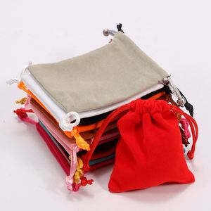 7*9cm Luxury Microfiber Jewelry Pouch with Embossed Logo Small Gift <b>Envelope</b> for Necklace Bracelet Necklace Bracelet Jewelry Bag - Product Image 6