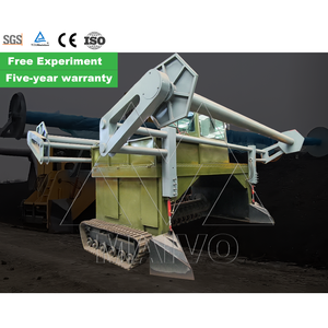 Équipement de compostage des boues Tourneur de compost industriel sans conducteur Équipement de production de compost Tourneur de paillage agricole - Product Image 1