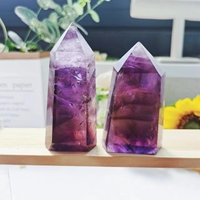 Vente en gros de haute qualité améthyste point guérison cristal violet améthyste tour modèle pour décor Feng Shui technique polie