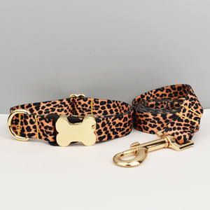 Dapat diatur nyaman nilon gaya etnik logam gesper ukiran kerah anjing untuk anjing kucing kecil sedang - Product Image 3