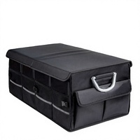 Boîte de rangement pliable pour coffre de voiture Megbags, haute qualité, douce, pliable, 4 à 7 compartiments, logo personnalisé, polyester