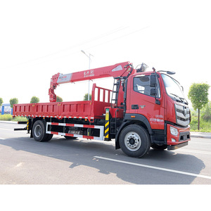 Grue de <span class=keywords><strong>camion</strong></span> hydraulique <span class=keywords><strong>à</strong></span> flèche télescopique droite FOTON AUMARK <span class=keywords><strong>à</strong></span> cabine simple de 8 tonnes, vente directe d'usine - Product Image 5