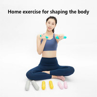 Ensemble d'haltères en silicone de style capsule de 2 lb avec logo personnalisé pour la thérapie physique et le Pilates