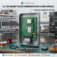 Módulo Inalámbrico CL-705 LTE Cat M1 NB-IoT 4G GNSS, GPS Industrial, GLONASS, Beidou, Posicionamiento y Transmisión de Datos