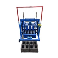 Machine à fabriquer des blocs de béton mobiles de 6 pouces pour briques autobloquantes et pavés