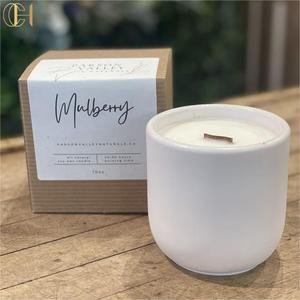 C & H Bougie en béton mat Couvercle en ciment <span class=keywords><strong>gris</strong></span> Bougie cylindrique classique Aromathérapie <span class=keywords><strong>Bois</strong></span> de santal pour la décoration intérieure - Product Image 4