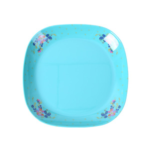 Wuhe Five-piece Melamine Tableware Set Floral Design Rectangular Plates Bowls Cups Household Dinnerware Daily Use - Product Image 2