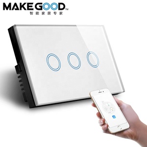 Makegood chúng tôi tiêu chuẩn thông minh Wifi chuyển đổi ánh sáng 4gang cảm ứng chuyển đổi Wifi Úc SAA chứng nhận chuyển đổi - Product Image 5