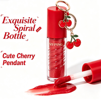 Gloss à lèvres pendentif cerise SIYPING, brillant hydratant et scintillant, maquillage des lèvres portable longue durée, cadeau