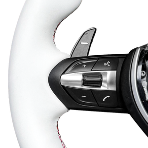 Volante modificado de cuero blanco noble para X1 X2 X3 X4 F10 F06 F91 F92 F93 F12 F13 F90 F02 F36 F35 - Product Image 5