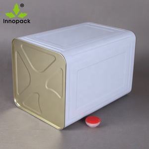 Bidon en <span class=keywords><strong>métal</strong></span> pour huile de cuisson, 18L, <span class=keywords><strong>20L</strong></span>, grand carré, vide, pour huile de cuisson comestible, emballage en boîte de conserve - Product Image 4