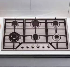 Table de cuisson commerciale encastrable moderne à 5 brûleurs en acier inoxydable, à allumage électronique, pour usage domestique, hôtelier, automobile et <span class=keywords><strong>extérieur</strong></span> - Product Image 3