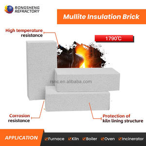 低熱伝導率ムライト断熱レンガ耐熱衝撃1770C軽量断熱耐火レンガ - Product Image 2