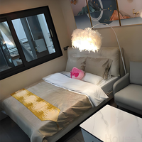 Installation rapide Mini chambre capsule de vacances de luxe étanche Maisons préfabriquées en conteneur d'expédition entièrement meublées avec salle de bain